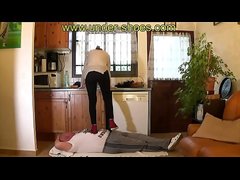 FIRST TIME of our new brutal Model Miss Krystal savage trample, hand destruction