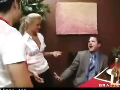 hot milf forced into giving her husband a blowjob in a brutal fucking porn movie.