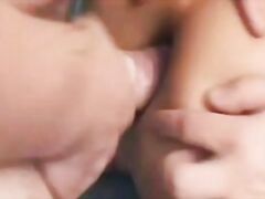 two guys forcing a hot milf in her own bed into a rough sex scene recorded in a brutal rape video.