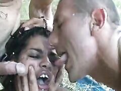 homemade video of innocent girl brutally forced into a blowjob session.